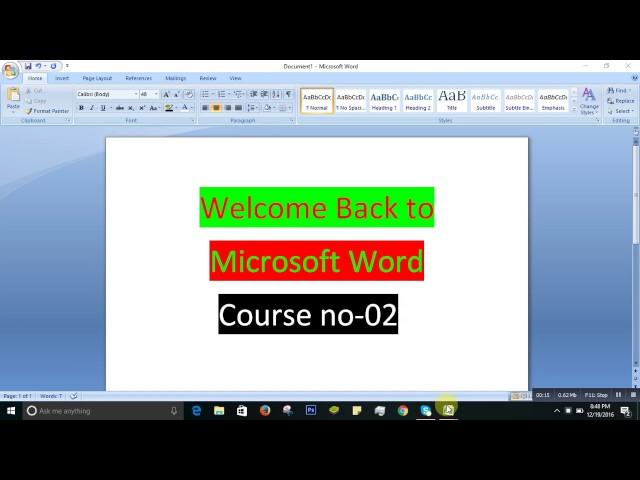 How to add number & points in Microsoft word  (Course  02)