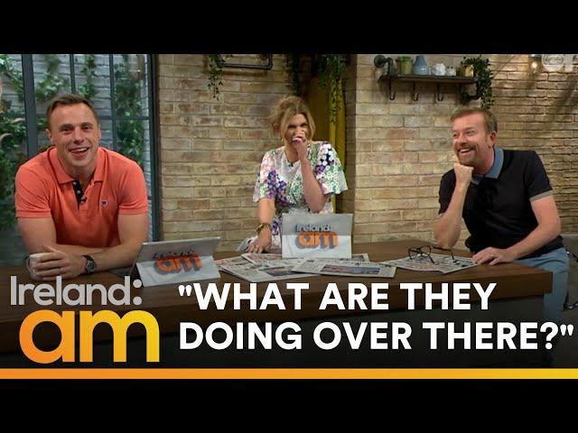 Hilarious reaction to Australian comedy show ROASTING Ireland AM presenters wrapping up segments