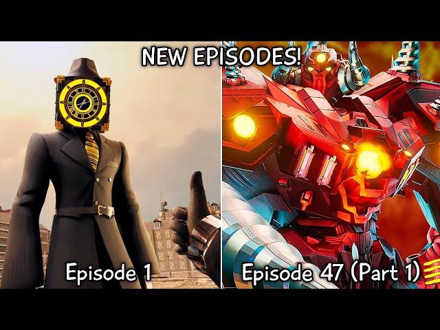 Skibidi Toilet Multiverse 1 - 47 (Part 1) All Episodes (60 FPS REMASTERED) Upgraded Titans (Ep. 48?)
