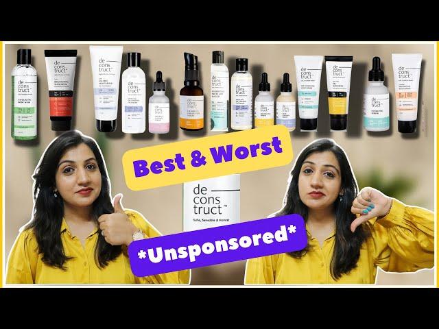 Best & Worst of Deconstruct|| Deconstruct Products Mini-Reviews||2024 Best & Worst Skincare Products