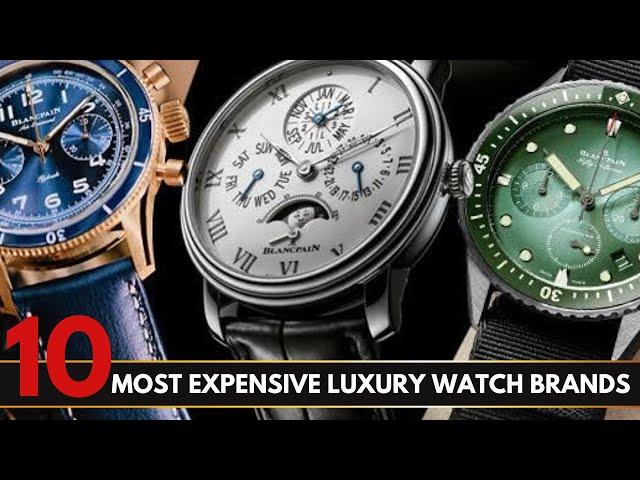 Top 10 Most Expensive Luxury Watch Brand 2024 | Best High-End Watches for Prestige & Craftsmanship