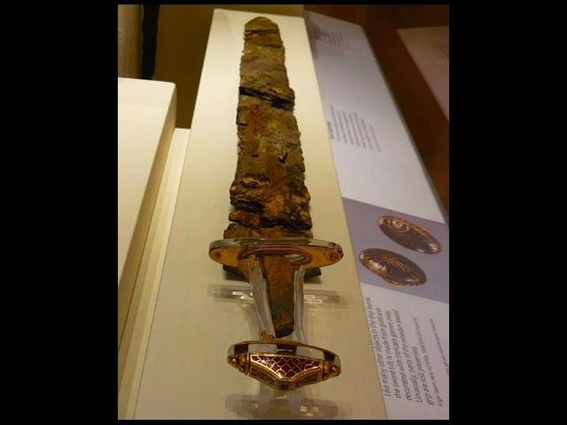 World History- Sword from Anglo-Saxon Sutton Hoo ship-burial #shorts