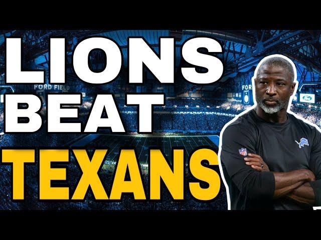 The Detroit Lions WIN in THRILLER vs Texans