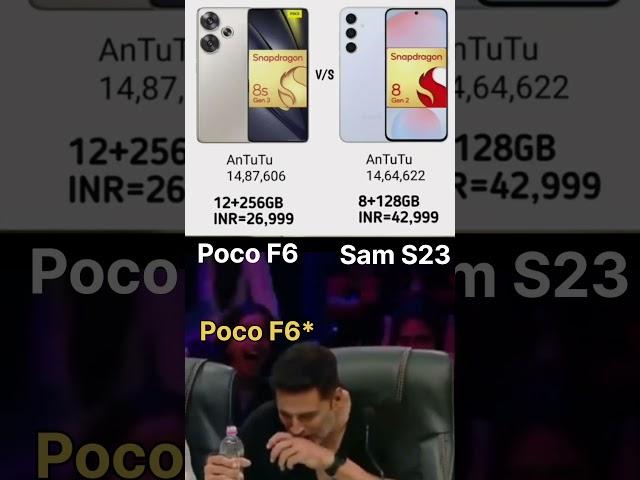 POCO F6 vs Galaxy S23  Antutu Battle of Legends!