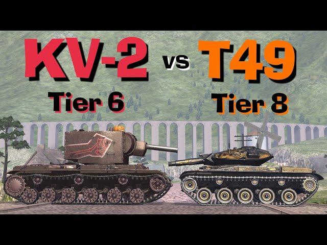 WOT Blitz Face Off || KV-2 vs T49