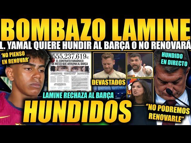 LAMINE YAMAL SE MARCA UN MESSI 2.0 Y PODRÍA IRSE ¡JOTA JORDI, LAPORTA Y CÍA BRUTALMENTE HUNDIDOS!