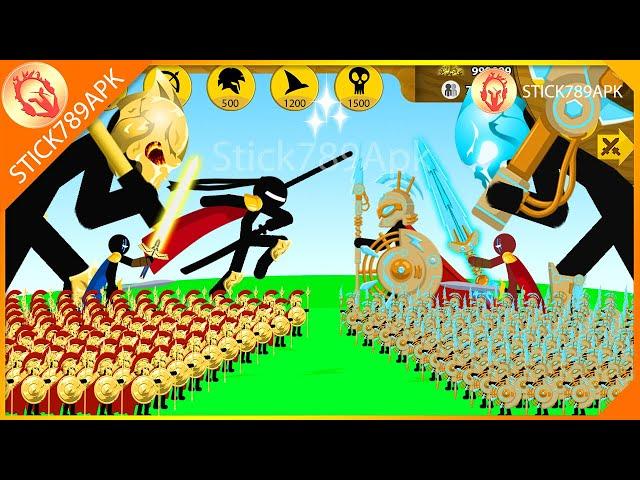 GOLDEN GIANT BOSS, SHADOWRATH HERO VS XIPHOS VOLTAIC FINAL BOSS | Stick War Legacy Mod | Stick789Apk