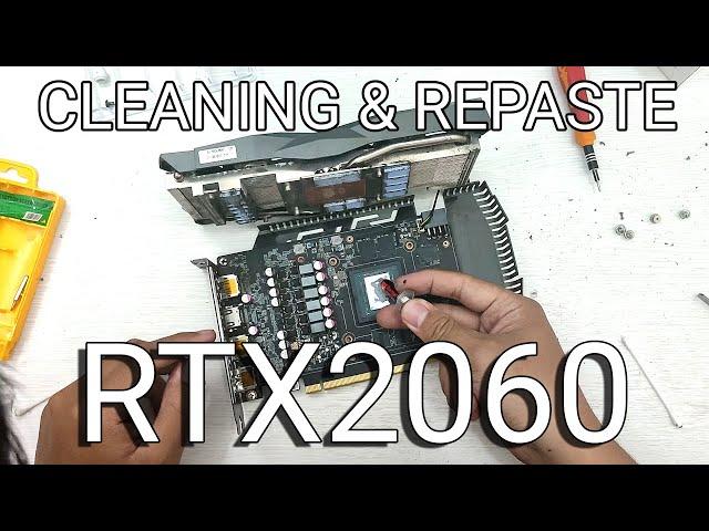 RTX 2060 | Cleaning & Changing Thermal Paste VGA | Zotac