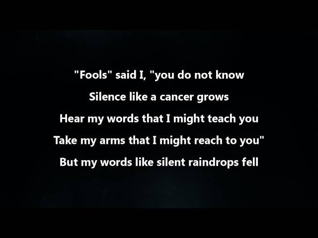 Disturbed - The Sound Of Silence [Lyrics Video]