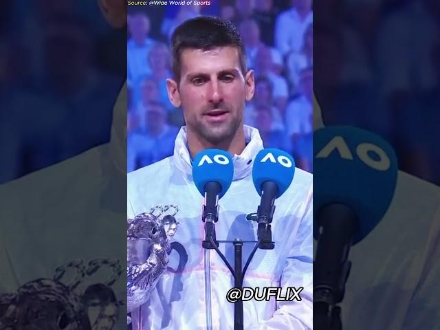 Novak Djokovic speech Dream BIG #shorts #motivation