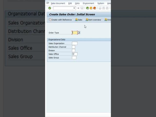 SAP SD Sales order creation VA01