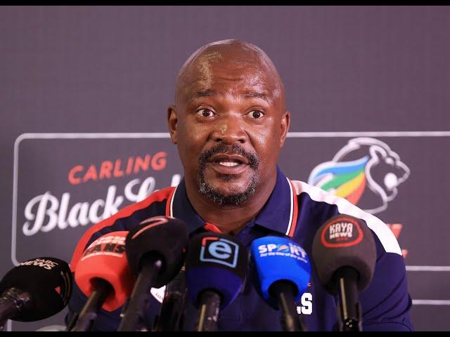 Sekhukhune United coach Lehlohonolo Seema on Sipho Mbule, Lesedi Kapinga and Keletso Makgalwa.