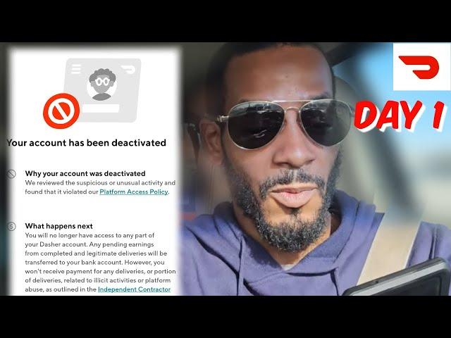 New: Doordash DEACTIVATION The Journey To Reactivation Day #1