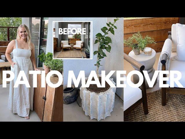 PATIO MAKEOVER 2023 | DIY PATIO MAKEOVER | OUTDOOR DINING TRANSFORMATION | SMALL PATIO MAKEOVER.