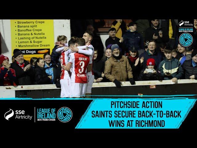 PITCHSIDE ACTION | St Patrick's Ath. 2-0 Derry City | Saints secure back-to-back wins at Richmond 