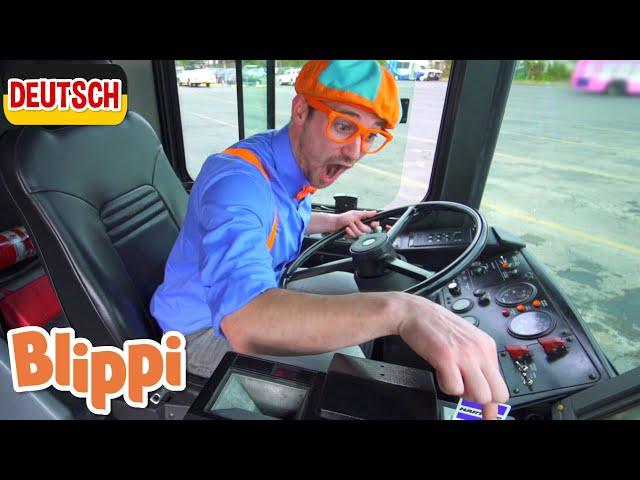 Blippi Deutsch - Blippi erkundet einen Bus | Abenteuer und Videos für Kinder