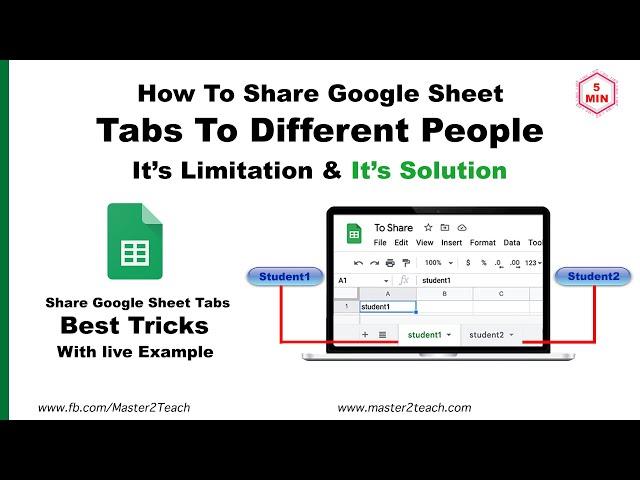 How to share Google Sheet Tabs to different people