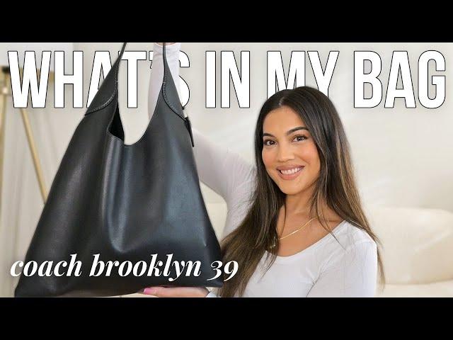 what's in my everyday bag! purse essentials + Coach Brooklyn 39 bag review