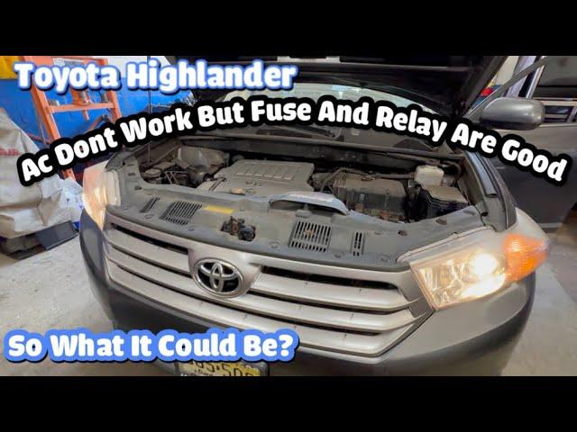 Toyota Highlander AC shut down FUSE IS GOOD relay ac compressor & pressure is all good B1479 part 1