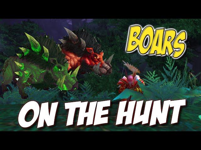 Ravenclaw - "On The Hunt" Rare hunter pets Warlords of draenor 6.2 - Boars