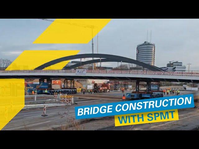 Bridge brought in with SPMT | Felbermayr Engineered Solutions