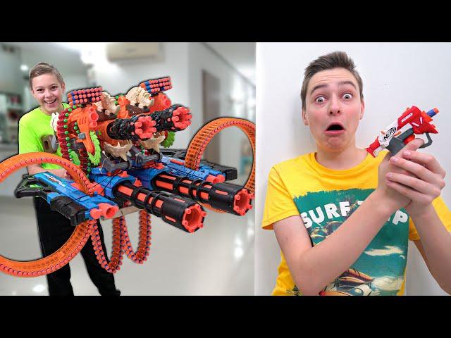 My Brother Tricked Me into Extreme Nerf Battle