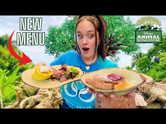 Disney's Animal Kingdom NEW FOOD | PANDORA Breakfast At Satu'li Canteen In Disney World!