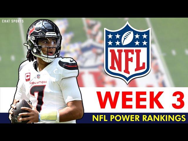 NFL Power Rankings: All 32 Teams Ranked Entering Week 3 Of 2024 NFL Season