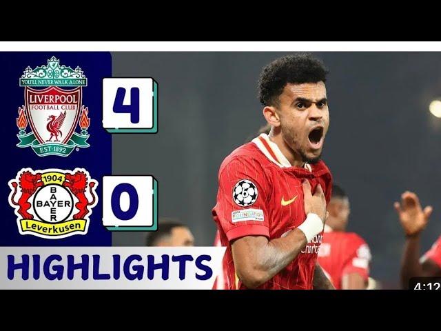 Liverpool vs Bayer Leverkusen 4-0- All Goals & Highlights -2024