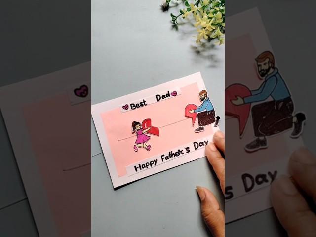 Diy Happy Father's Day Card making Idea #shorts #happy father's day card #trending #art