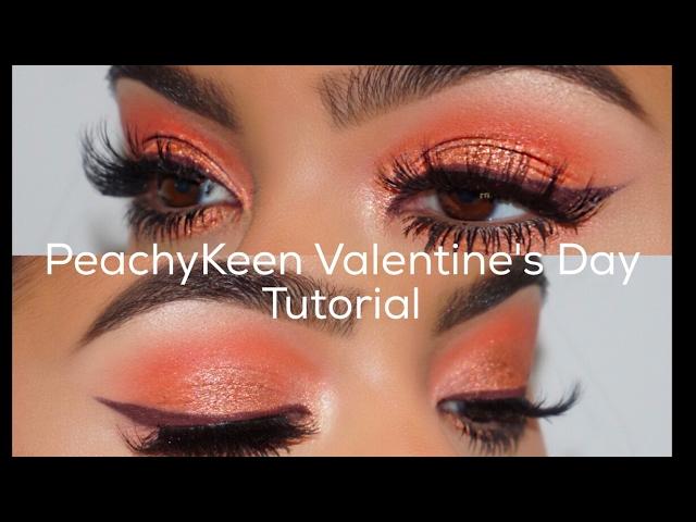 Peachy V Day Tutorial || Kylie Cosmetics Royal Peach Palette