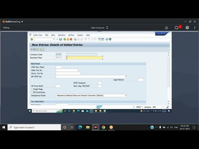 SAP SD GST Configuration