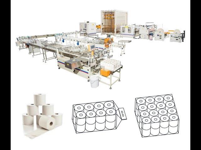 Full automatic color glue lamination small toilet tissue paper making machine production line