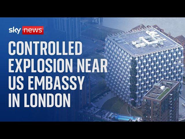 Suspicious package found close to the US embassy in London