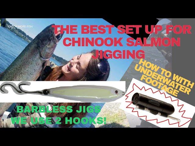 HOW TO TIE A DOUBLE HOOK JIG SET UP! FOR CHINOOK OR COHO SILVER SALMON IN THE NORTH WEST! A MUST!