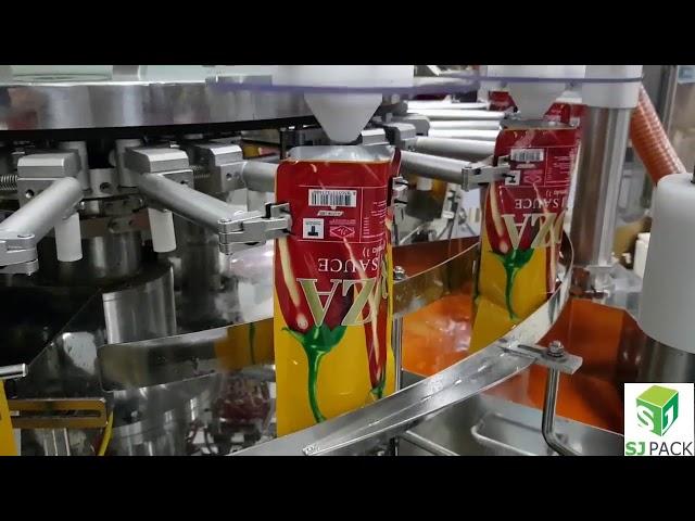 AUTOMATIC ROTARY POUCH PACKING MACHINE_TOMATO SAUCE