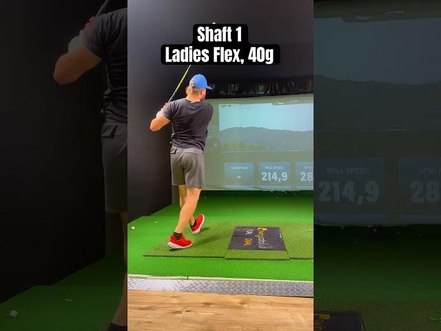 Both 150mph Club Speed but can you see the different in effort? #shorts #golf