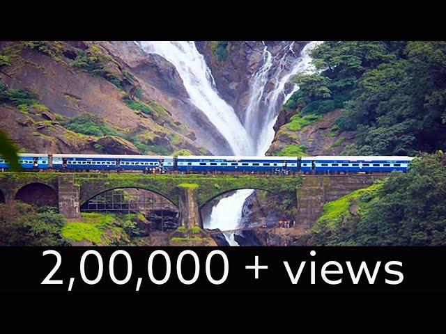 Dudhsagar Waterfall | Indian Travel Documentary | A Trip To Dudhsagar | Train Passing Dudhsagar