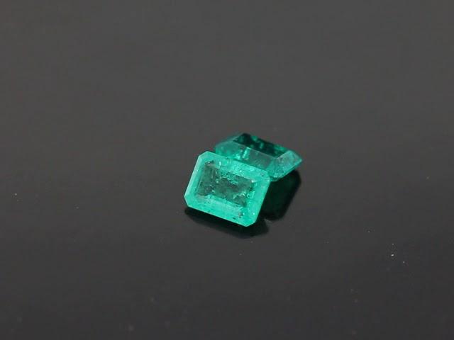 Lab Grown Columbian color emeralds with inclusions