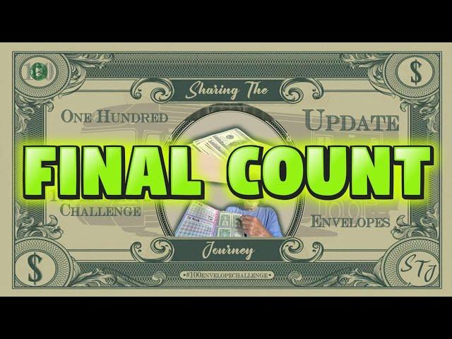 100 Envelope Challenge: $$$ Final Count $$$ #100envelopechallenge #savings #invest #cash #rvlife