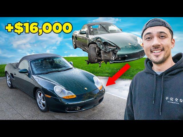 I Rebuilt A CRASHED Porsche Boxster for CHEAP