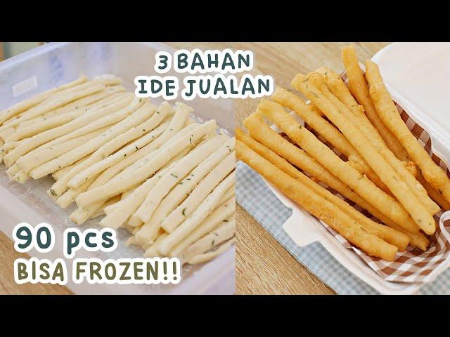 HANYA 3 BAHAN!! Singkong dibikin IDE JUALAN KEKINIAN – Dapat 90 pcs RENYAH GURIH Bisa Frozen!!