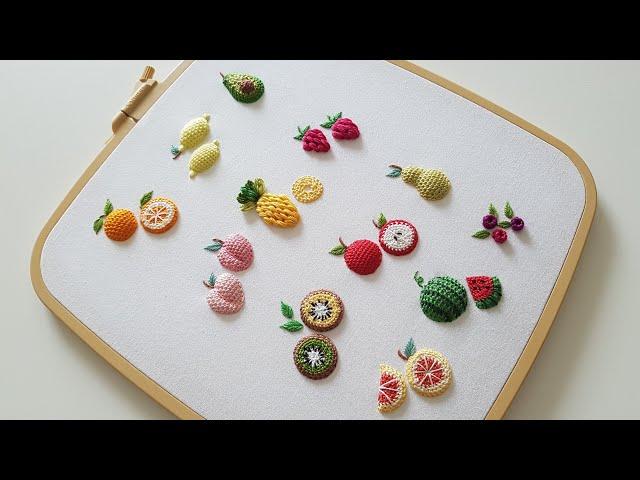 프랑스자수 l 과일자수 Fruit Embroidery