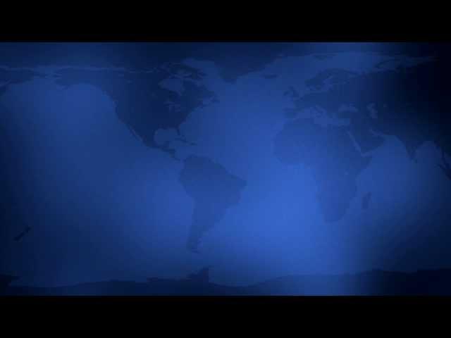 Blue World Map - HD Motion Graphics Background Loop