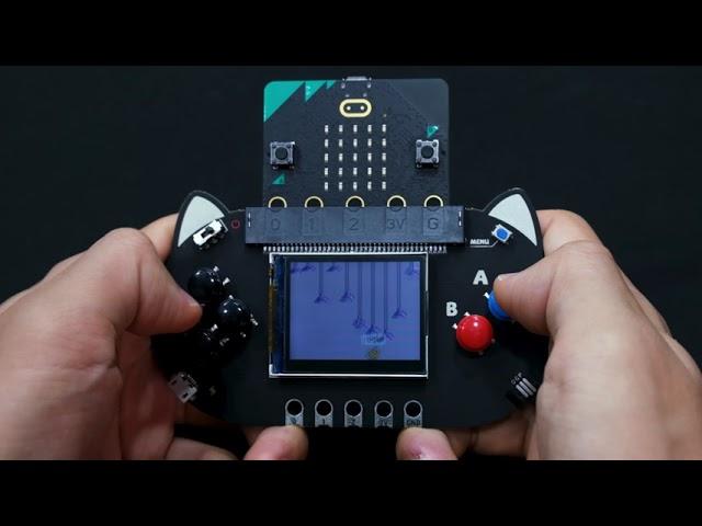 Upgrade Your micro:bit V2 to Makecode Aracde Device? All You need is KittenBot NewBit Arcade Shield!