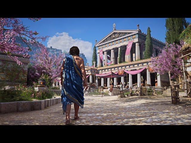 Walking in Ancient Greece 431 BCE – Famous Cities (Assassin's Creed Odyssey)