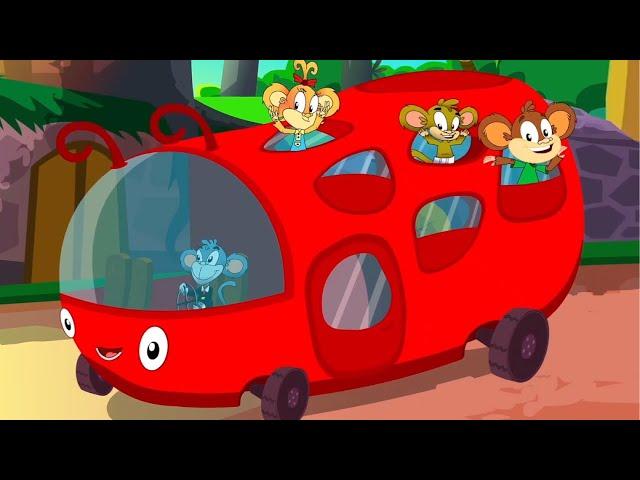 Wheels On The Bus, School Bus and Nursery Rhymes for Children