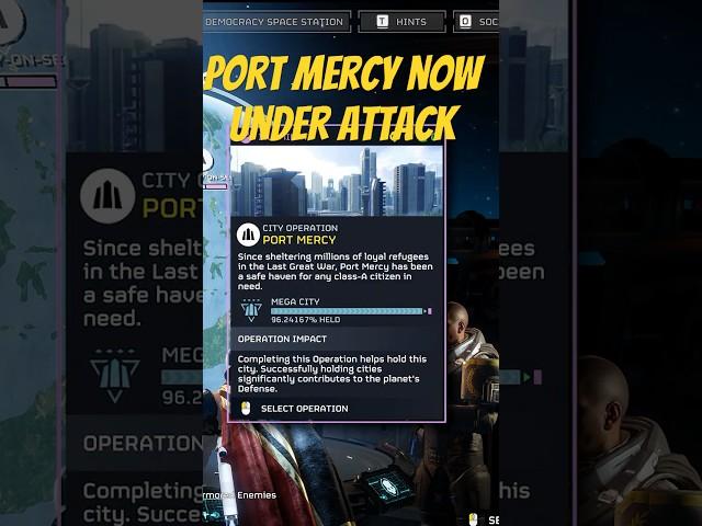 Port Mercy Megacity Now Invaded on Super Earth, Illuminate Attack #helldivers2 #helldivers #gaming