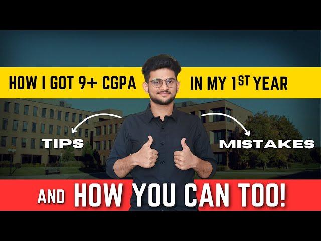 How I got 9+ CGPA in my 1st Year (and How You Can Too!) | How to get 9+ CGPA #engineering #cgpa