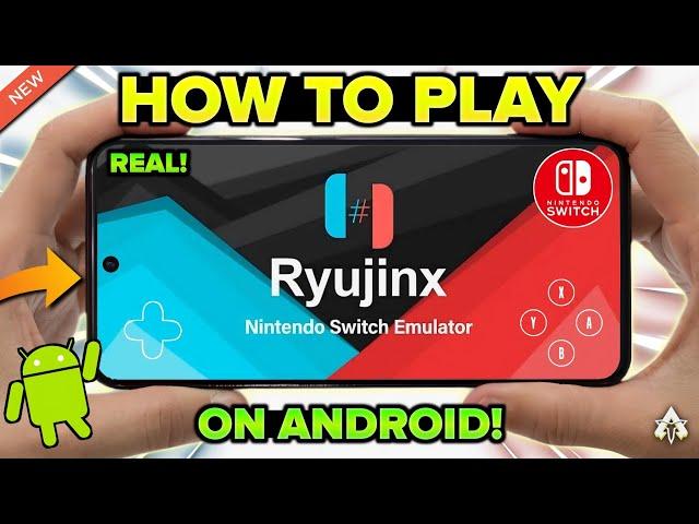  HOW TO PLAY RYUJINX EMULATOR ON ANDROID 2024 - NINTENDO SWITCH EMULATOR!